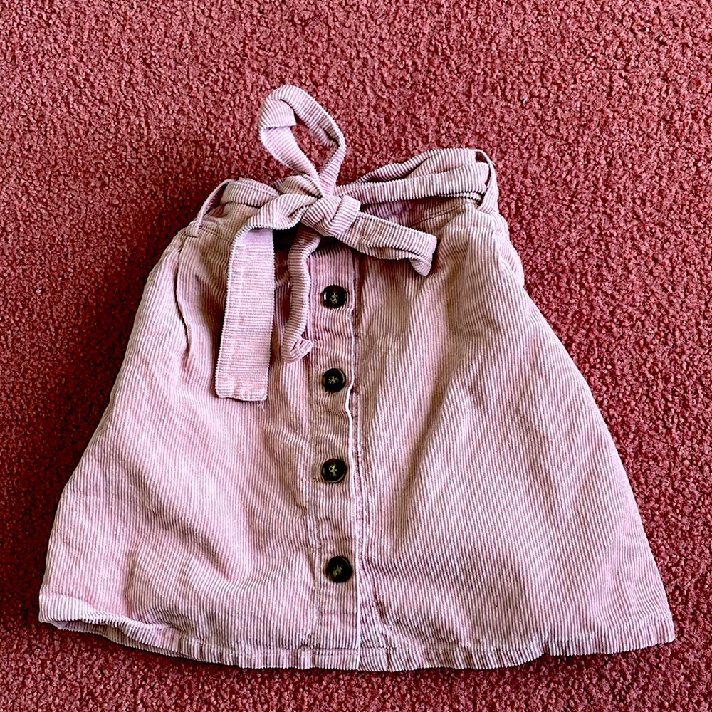 Button up pink mini skirt - Zaful